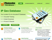 Tablet Screenshot of ipgeolocationdatabase.com